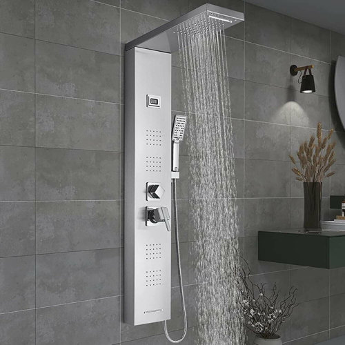 Senlesen 44.8'' Shower Panel with Fixed Shower Head Wayfair